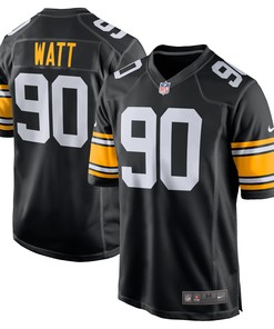 T.j. Watt Pittsburgh Steelers Alternate Game Jersey - Black Nfl - Robokeg