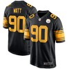 T.j. Watt Pittsburgh Steelers Alternate Game Player Jersey - Black Nfl - Robokeg