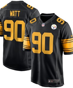 T.j. Watt Pittsburgh Steelers Alternate Game Player Jersey - Black Nfl - Robokeg