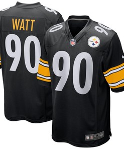 T.j. Watt Pittsburgh Steelers Game Player Jersey - Black Nfl - Robokeg
