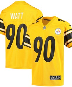 T.j. Watt Pittsburgh Steelers Inverted Team Game Jersey - Gold Nfl - Robokeg