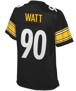 T.j. Watt Pittsburgh Steelers Nfl Pro Line Womens Player Jersey - Black - Robokeg