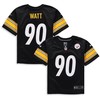 T.j. Watt Pittsburgh Steelers Preschool Player Game Jersey - Black Nfl - Robokeg
