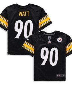 T.j. Watt Pittsburgh Steelers Preschool Player Game Jersey - Black Nfl - Robokeg