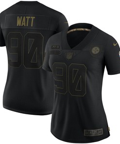 T.j. Watt Pittsburgh Steelers Womens 2020 Salute To Service Limited Jersey - Black - Robokeg