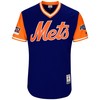 Todd Frazier Toddfather New York Mets Majestic 2018 Mlb Little League Classic Jersey - Scarlet/light Blue - Robokeg