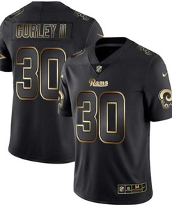 Todd Gurley Ii #30 Los Angeles Rams Nfl Explosion Legendary Gold Black Jersey - Robokeg