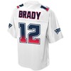 Tom Brady New England Patriots Nfl Pro Line By Fanatics Branded Fade Fashion Jersey - White - Robokeg