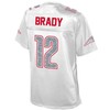 Tom Brady New England Patriots Nfl Pro Line Womens White Out Fashion Jersey - White - Robokeg