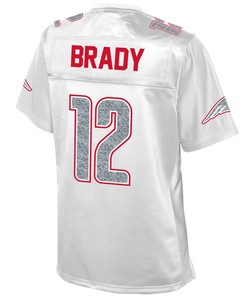 Tom Brady New England Patriots Nfl Pro Line Womens White Out Fashion Jersey - White - Robokeg