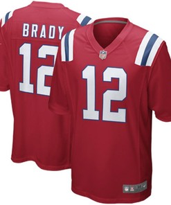 Tom Brady New England Patriots Nike Alternate Game Jersey - Red - Robokeg