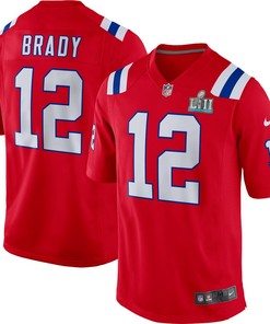 Tom Brady New England Patriots Nike Super Bowl Lii Bound Game Jersey - Red - Robokeg