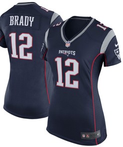 Tom Brady New England Patriots Nike Womens Game Jersey - Navy Blue - Robokeg