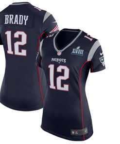 Tom Brady New England Patriots Nike Womens Super Bowl Liii Bound Game Jersey - Navy - Robokeg
