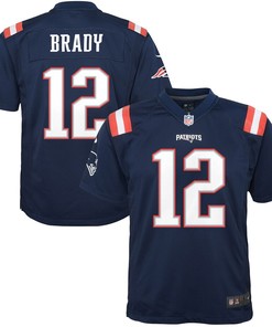 Tom Brady New England Patriots Nike Youth Color Rush Game Jersey - Navy - Robokeg