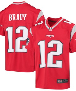 Tom Brady New England Patriots Nike Youth Inverted Game Jersey - Red - Robokeg