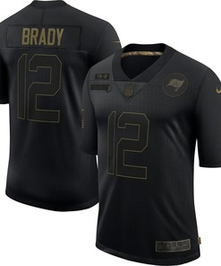 Tom Brady Tampa Bay Buccaneers 2020 Salute To Service Limited Jersey - Black - Robokeg