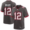 Tom Brady Tampa Bay Buccaneers Alternate Game Jersey - Pewter Nfl - Robokeg