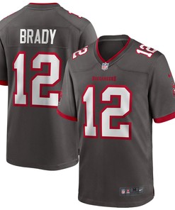 Tom Brady Tampa Bay Buccaneers Alternate Game Jersey - Pewter Nfl - Robokeg