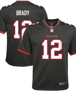 Tom Brady Tampa Bay Buccaneers Alternate Game Jersey Pewter Nfl - Robokeg