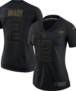 Tom Brady Tampa Bay Buccaneers Womens 2020 Salute To Service Limited Jersey - Black - Robokeg