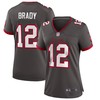 Tom Brady Tampa Bay Buccaneers Womens Alternate Game Jersey - Pewter Nfl - Robokeg