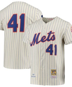 Tom Seaver New York Mets Mitchell & Ness Cooperstown Collection Authentic Jersey - Cream Mlb - Robokeg