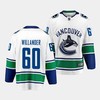 Tom Willander #60 Vancouver Canucks 2023 NHL Draft Away Men Jersey - White - Robokeg