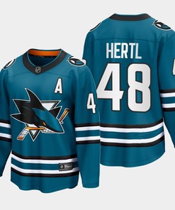 Tomas Hertl 48 San Jose Sharks 2022-23 Home The Evolve Teal Jersey - Robokeg