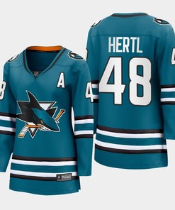 Tomas Hertl 48 San Jose Sharks 2022-23 Home Women Premier Breakaway Jersey Teal - Robokeg