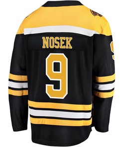 Tomas Nosek 9 Boston Bruins Stanley Cup 2023 Playoffs Patch Home Breakaway Men Jersey - Black - Robokeg