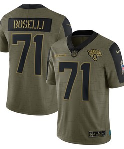 Tony Boselli Jacksonville Jaguars 2021 Salute To Service Retired Player Limited Jersey - Olive Nfl - Robokeg