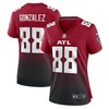 Tony Gonzalez Atlanta Falcons Womens Retired Game Jersey - Red Nfl - Robokeg