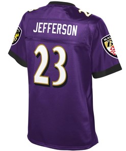 Tony Jefferson Baltimore Ravens Nfl Pro Line Womens Team Color Player Jersey - Purple - Robokeg