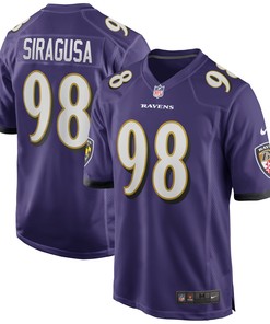 Tony Siragusa Baltimore Ravens Game Retired Player Jersey - Purple Nfl - Robokeg