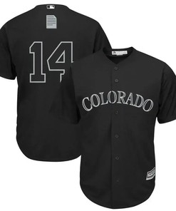Tony Wolters Colorado Rockies 2020 Players' Weekend Player Jersey - Black - Robokeg