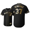 Toronto Blue Jays #37 Teoscar Hernandez Mlb 2019 Golden Brandedition Black Jersey Gift For Blue Jays Fans - Robokeg