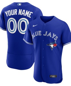 Toronto Blue Jays Alternate Authentic Custom Jersey - Royal Custom Jerseys Mlb - Robokeg