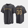 Toronto Blue Jays Custom 00 2022-23 All-Star Game AL Charcoal Jersey - Robokeg