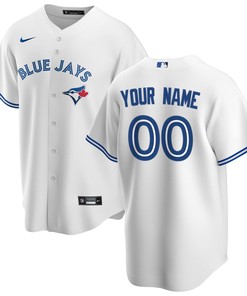 Toronto Blue Jays Home Replica Custom Jersey - White Custom Jerseys Mlb - Robokeg