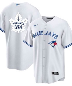 Toronto Blue Jays Leafs White Cool Base Stitched Jersey - Robokeg