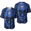 Toronto Blue Jays Mlb Fan Skull Baseball Jersey - Robokeg