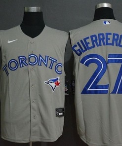 Toronto Blue Jays Vladimir Guerrero Jr. 27 2020 Mlb Grey Jersey - Robokeg