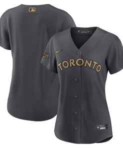 Toronto Blue Jays Womens 2022 Mlb All-star Game Replica Blank Jersey - Charcoal Mlb - Robokeg