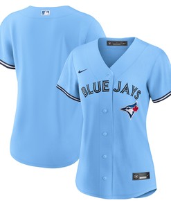 Toronto Blue Jays Womens Alternate Replica Team Jersey - Powder Blue Mlb - Robokeg