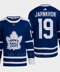 Toronto Maple Leafs 2022 Reverse Retro 2.0 Calle Jarnkrok 19 Blue Primegreen Jersey Men's - Robokeg