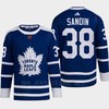 Toronto Maple Leafs 2022 Reverse Retro 2.0 Rasmus Sandin 38 Blue Primegreen Jersey Men's - Robokeg