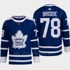 Toronto Maple Leafs 2022 Reverse Retro 2.0 T.J. Brodie 78 Blue Primegreen Jersey Men's - Robokeg