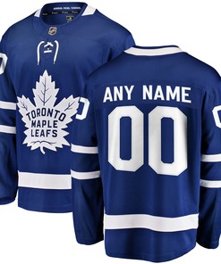 Toronto Maple Leafs Fanatics Branded Home Breakaway Custom Jersey - Blue Custom Jerseys Nhl - Robokeg