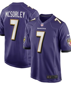 Trace Mcsorley Baltimore Ravens Player Game Jersey - Purple Nfl - Robokeg